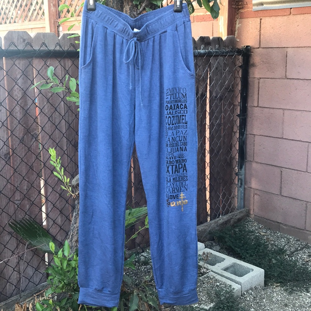 M. Fredric brand blue lightweight sweatpants. NWT